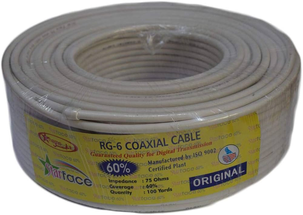 GULF STAR RG6 CABLE 100Y BLANC ORIGINAL