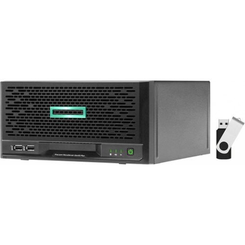 HP ProLiant MicroServer Gen10 Plus avec lecteur USB 16 Go Intel Xeon E-2224 3,4 GHz 16 Go DDR4 disques durs SATA 4 To RAID