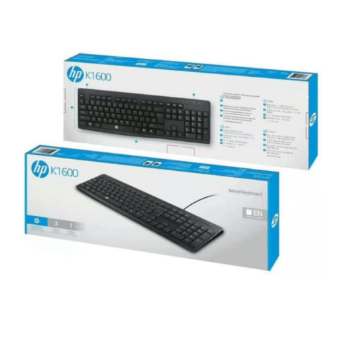 HP CLAVIER AVEC FIL USB K1600 PACKING BLEU