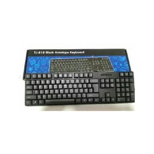 CLAVIER AVEC FIL USB TJ-818 BLACK ANTELOPE KEYBOARD