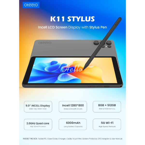Tablette Oteeto K11 STYLUS