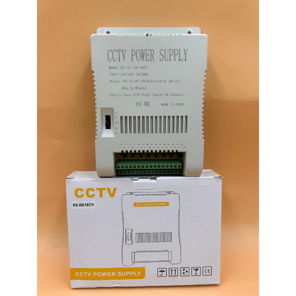 CCTV POWER SUPPLY BOITE ALIMENTATION 16CH RS-BA16CH