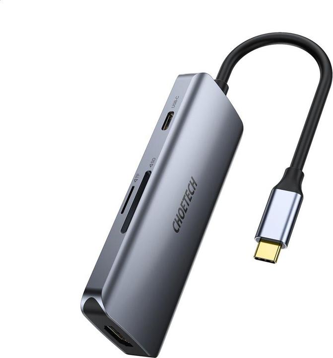 Adaptateur choetech adaptateur usb c 7 en 1 hub