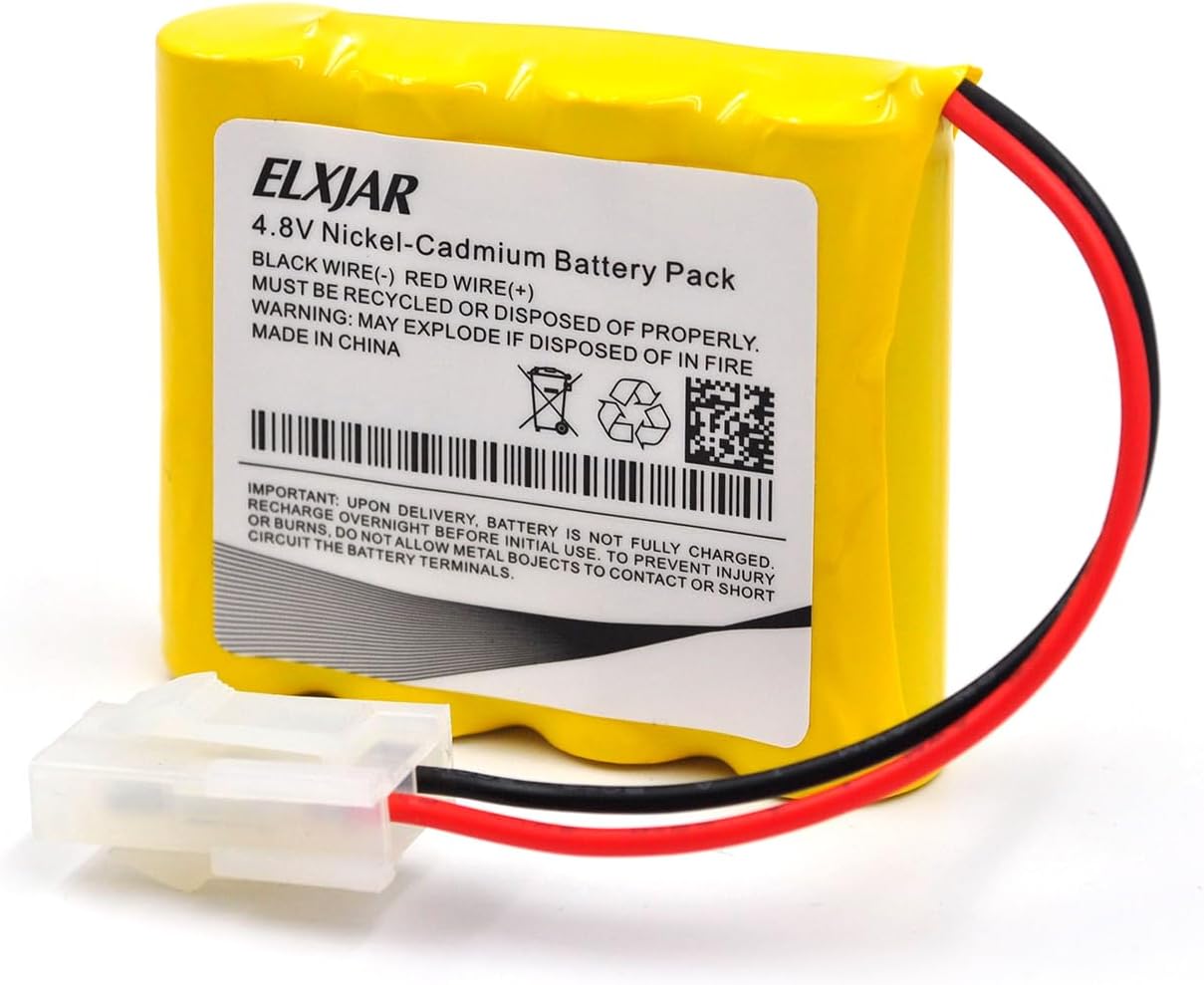 Batterie Ni-CD 4,8 V 1200 mAh elxjar avec connecteur 5557 et câble de chargement USB