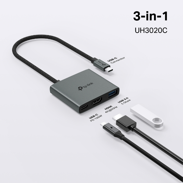 Convertisseur USB Type-C 3 in 1 Hub