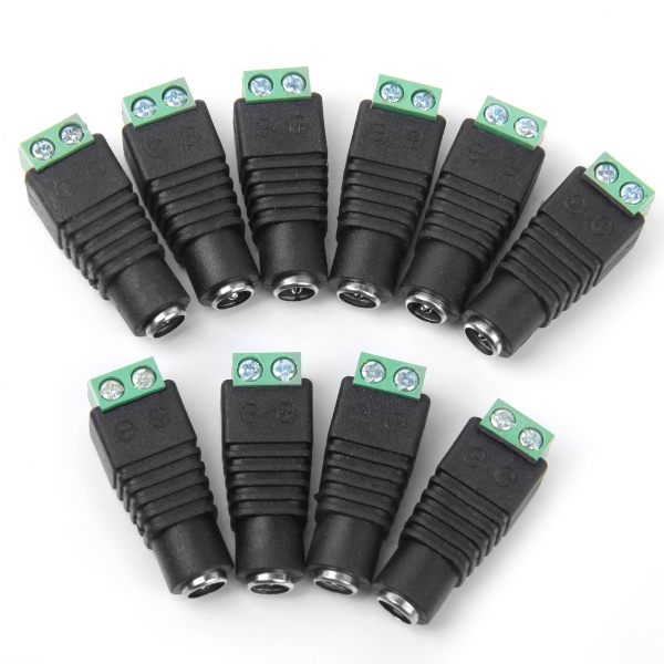 ANSPO CONNECTEUR DC FEMELLE VERT/NOIR